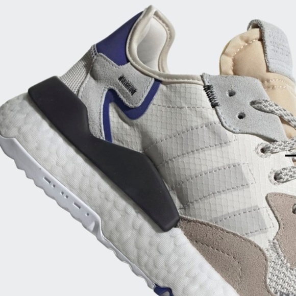 Adidas Nite Jogger in Raw White/Grey/Active Blue NWT main image 4